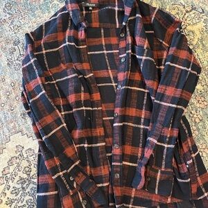 Madewell Red and Black Plaid Shirt